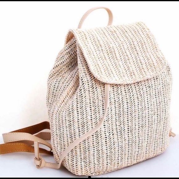NWT Cute Woven Backpack - Picture 2 of 5